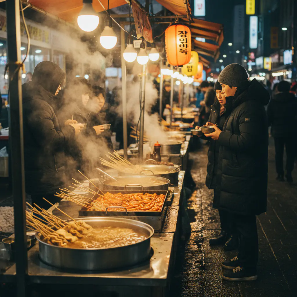 겨울 길거리 음식